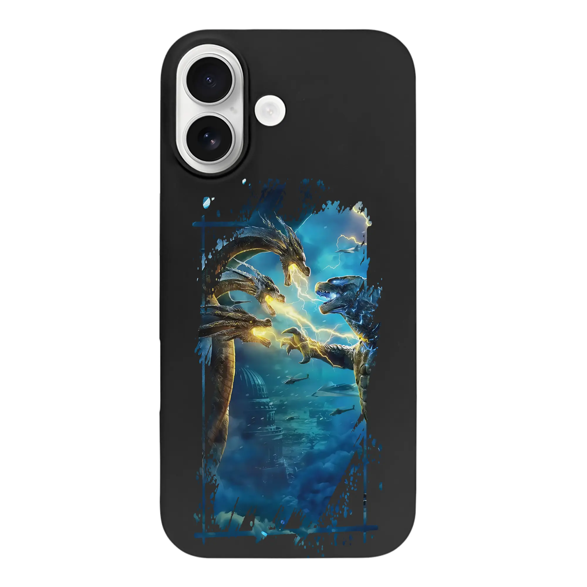 ゴジラ グッズ,キングギドラ - iPhone 17 シリーズ シリコンケース 薄型 耐衝撃 指紋防止 ソフトタッチカバー 精密フィット 傷防止 保護ケース iPhone 17/17 Air/17 Pro/17 Pro Max 対応